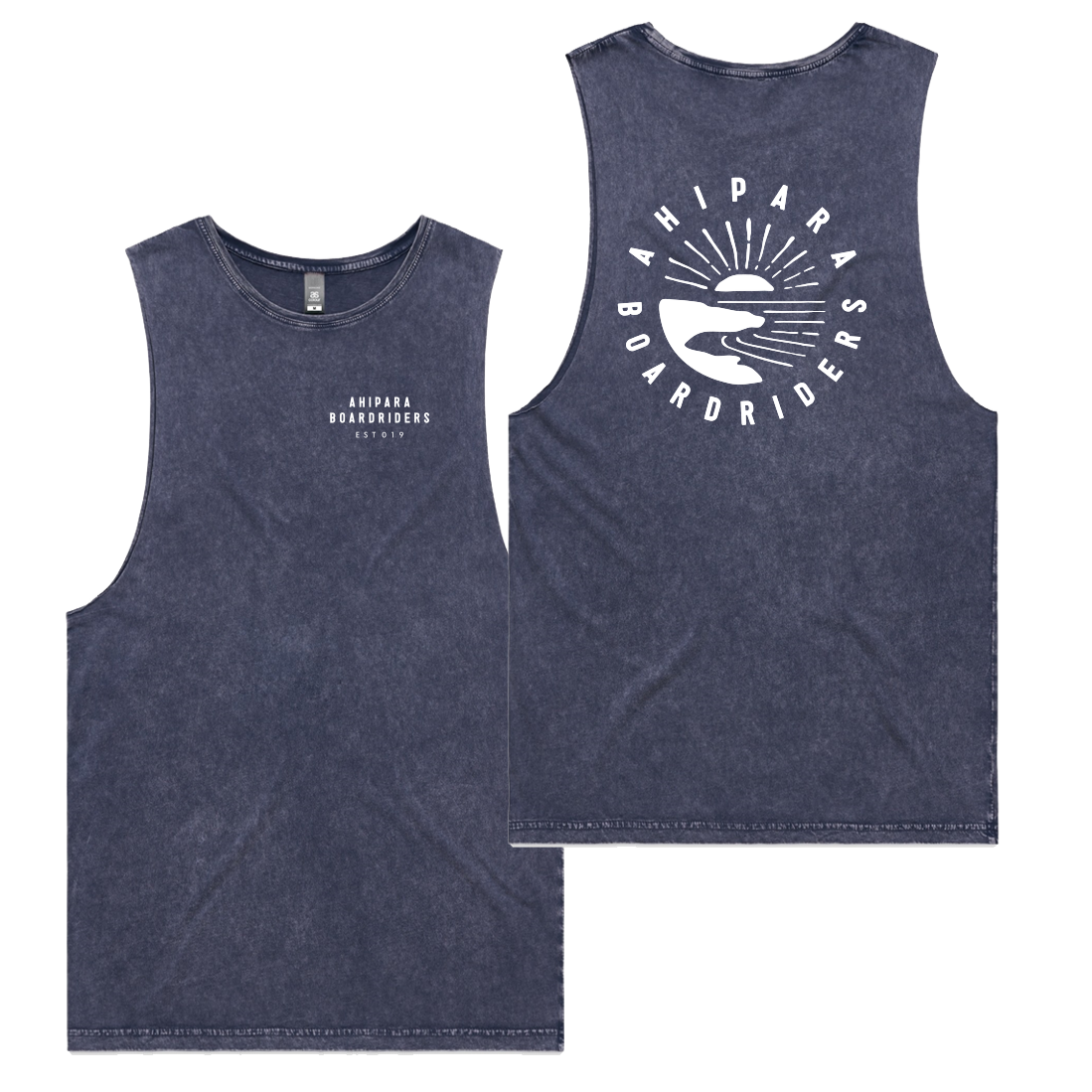 Mens Stonewash Tank - Blue Demin